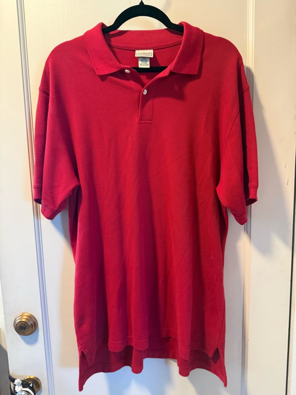 L.L. Bean Men's Red Polo Shirt